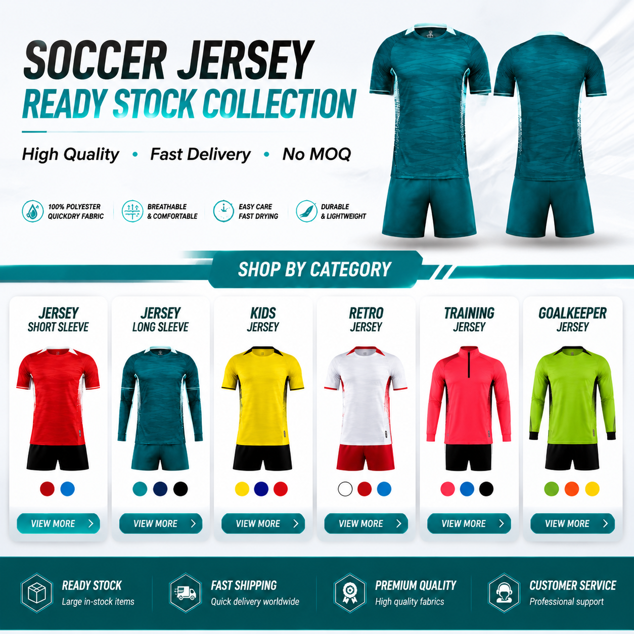 Soccer Jersey In-Stock Style 1